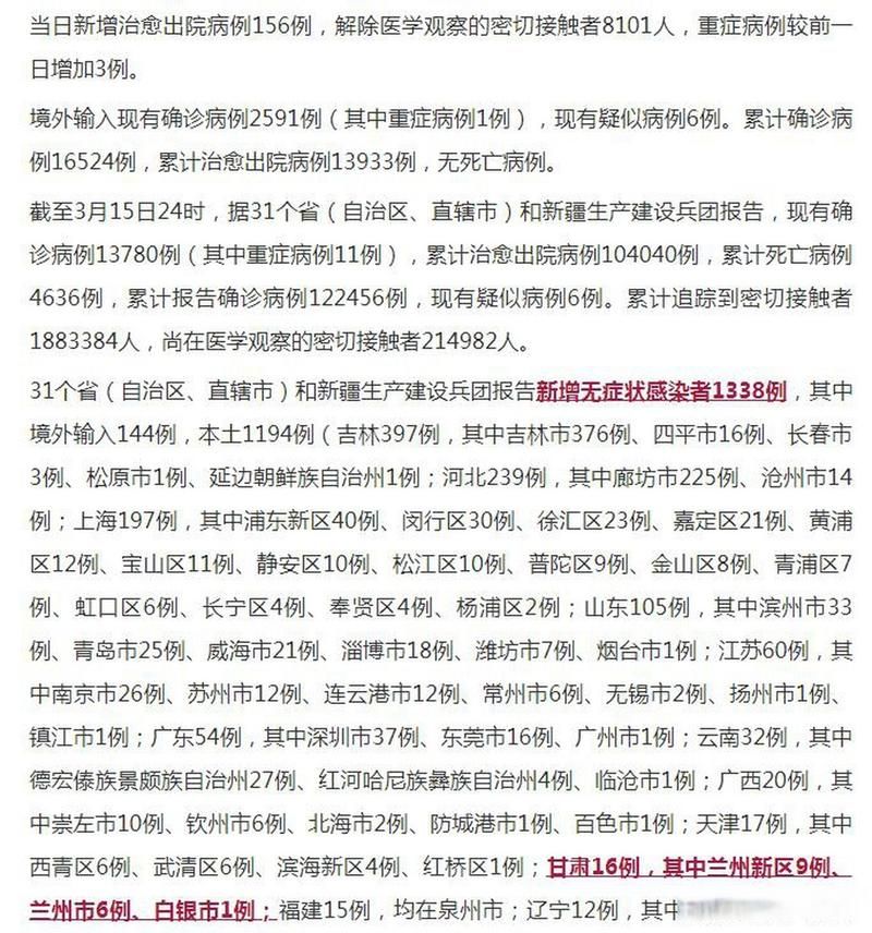 【甘肃平凉灵台县累计报告本土确诊21例,甘肃平凉灵台疫情最新消息】