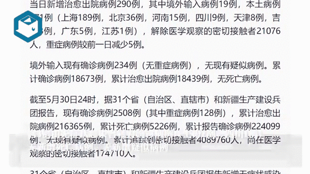 31省份新增6例重症涉12省:31省份新增确诊病例69例其中本土病例48例