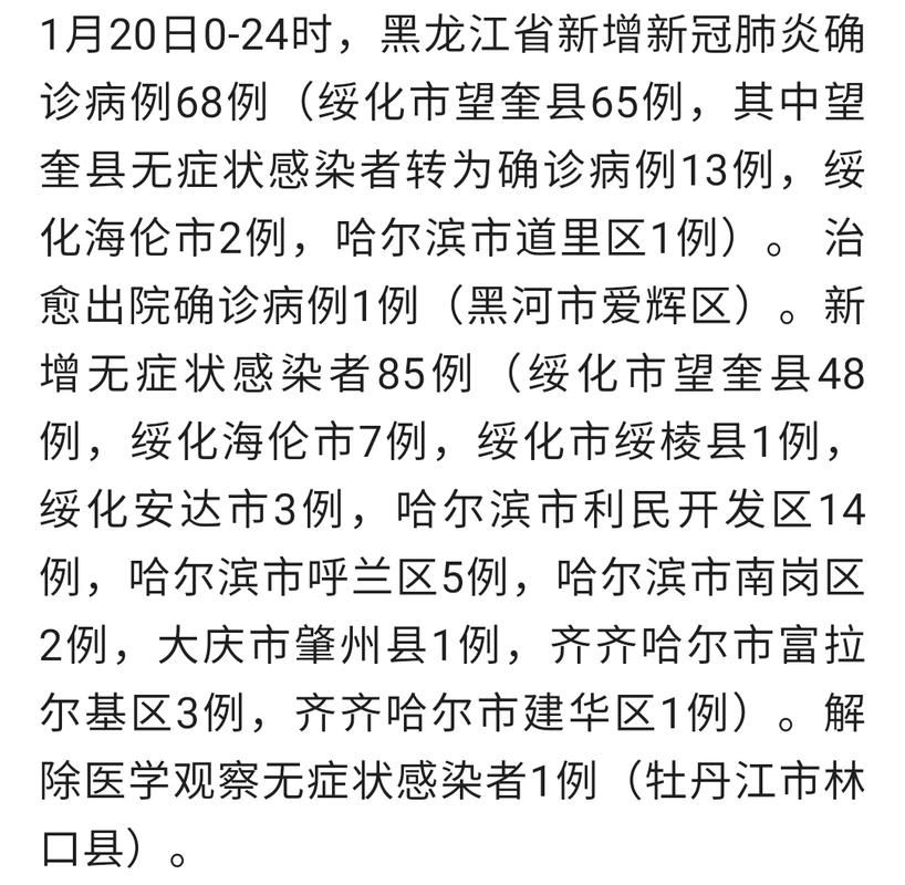 31个省份新增无症状感染者15例黑龙江大兴安岭地区松岭区15例(黑龙江新增无症状51例 视频)