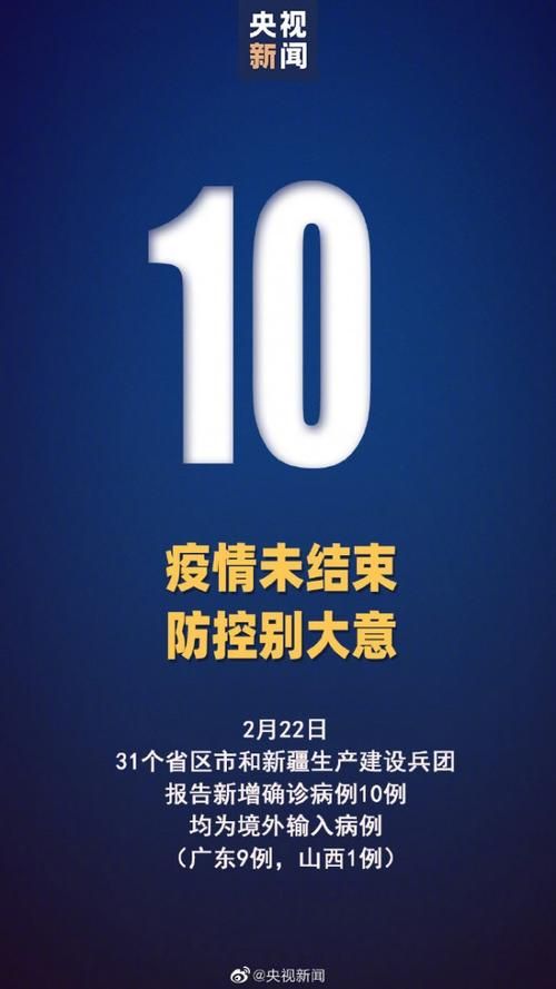 1地新增10例均为境外输入/5地增12例境外输入